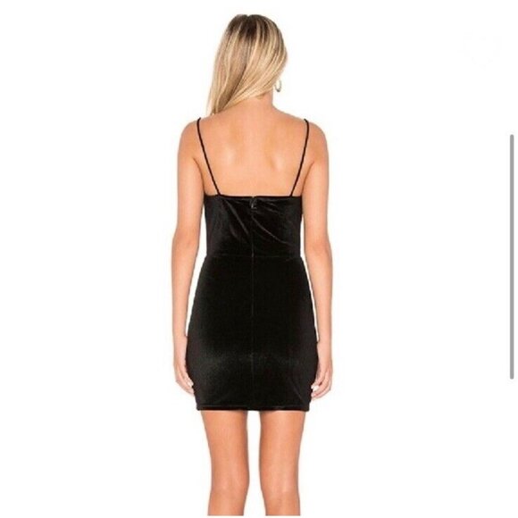 superdown Erika Feather Mini Dress Black - Picture 3 of 5
